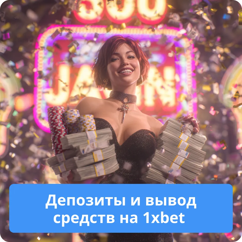 Депозиты и вывод средств на 1xbet